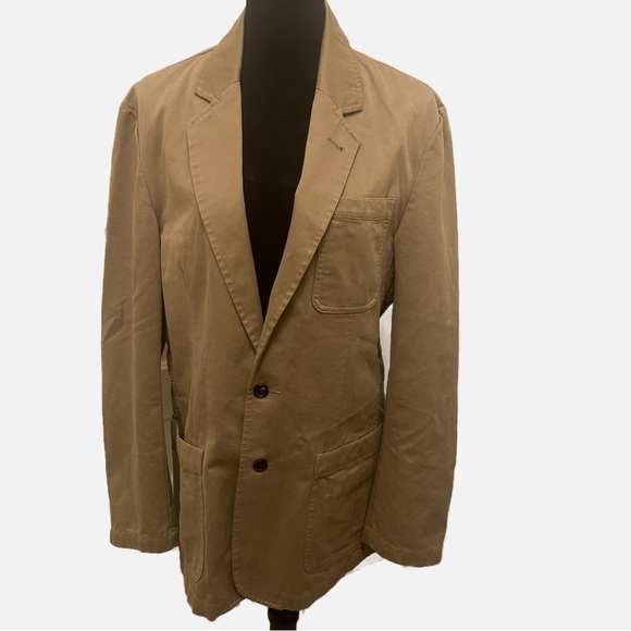 Eddie Bauer Tan Ultimate Voyager Blazer Jacket Medium